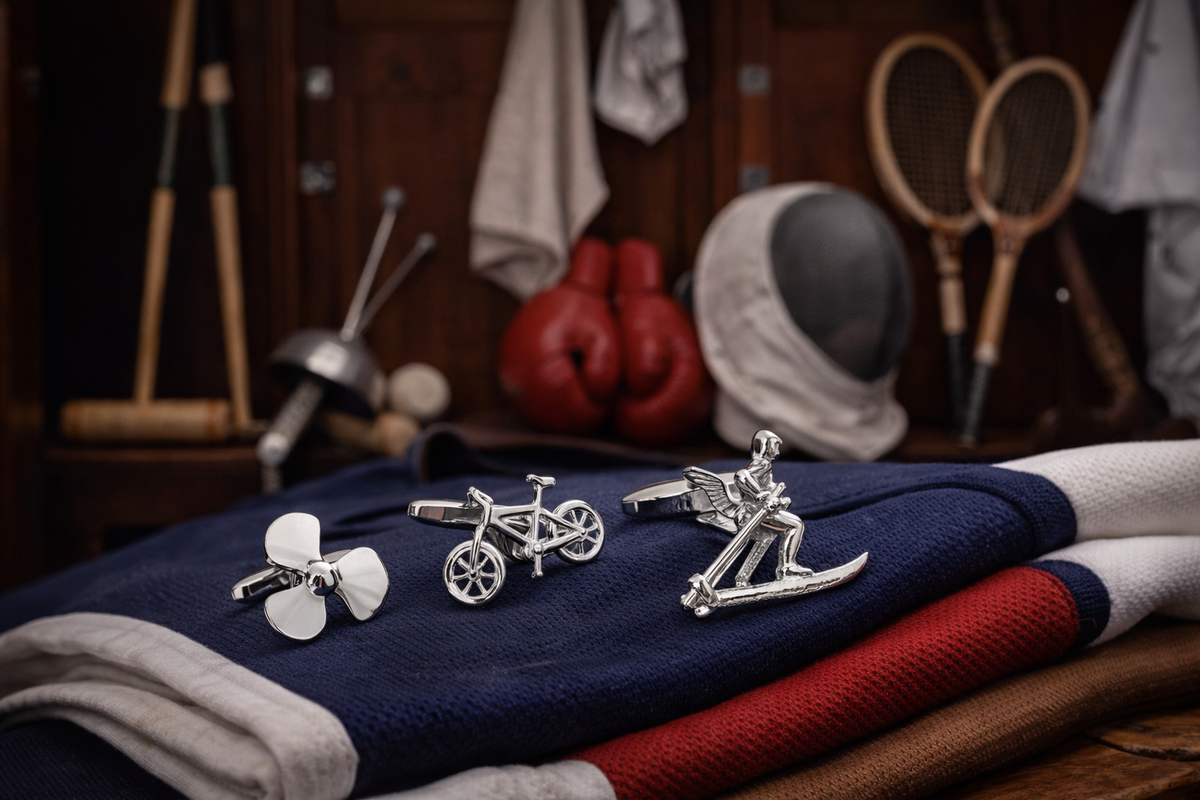 Mansjettknapper med sportsmotiv