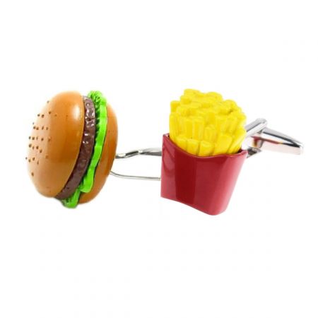 Mansjettknapper - Burger & Fries Edition 🍔🍟