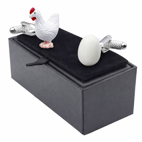 Mansjettknapper -  Høna & egget Edition 🐔