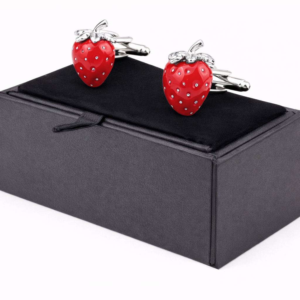 Mansjettknapper - Jordbær Edition 🍓