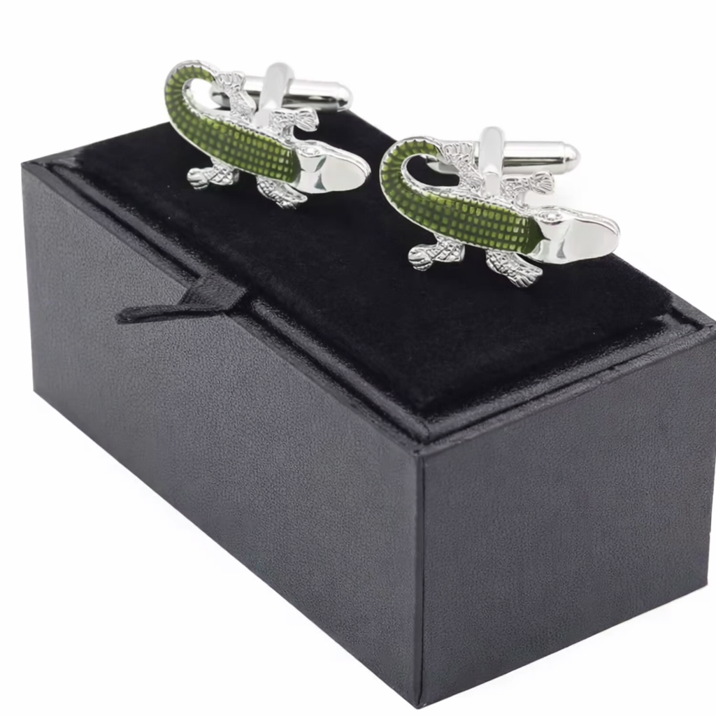 Mansjettknapper - Krokodille Edition🐊