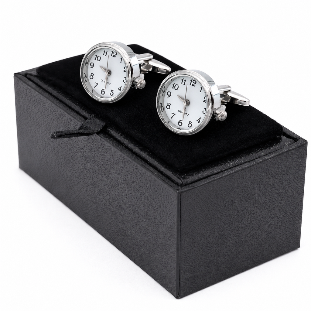 Mansjettknapper - fungerende klokker 🕥