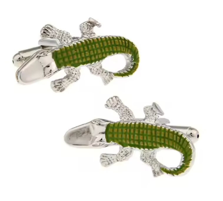 Mansjettknapper - Krokodille Edition🐊