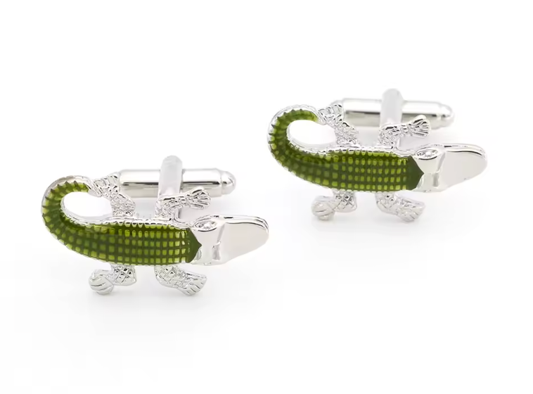 Mansjettknapper - Krokodille Edition🐊