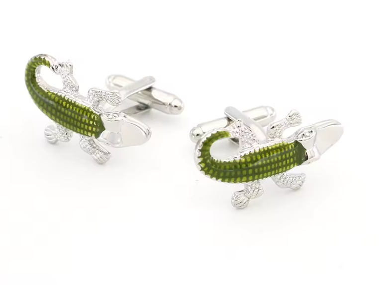 Mansjettknapper - Krokodille Edition🐊