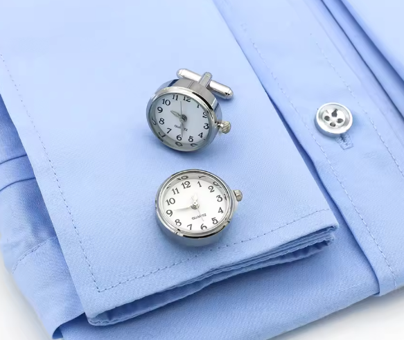 Mansjettknapper - fungerende klokker 🕥