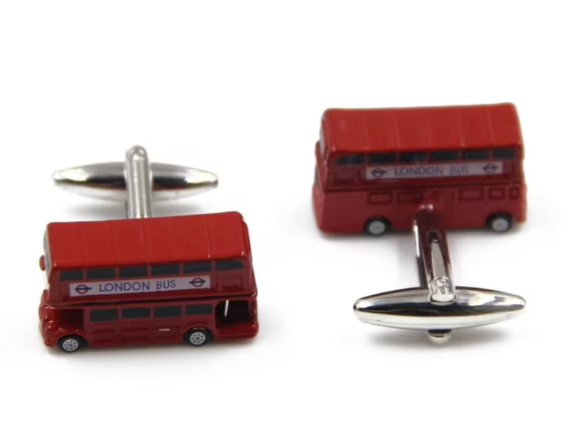 Mansjettknapper - London-buss Edition