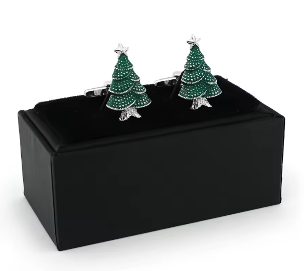 Mansjettknapper  - Juletre 🌲