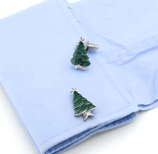 Mansjettknapper  - Juletre 🌲