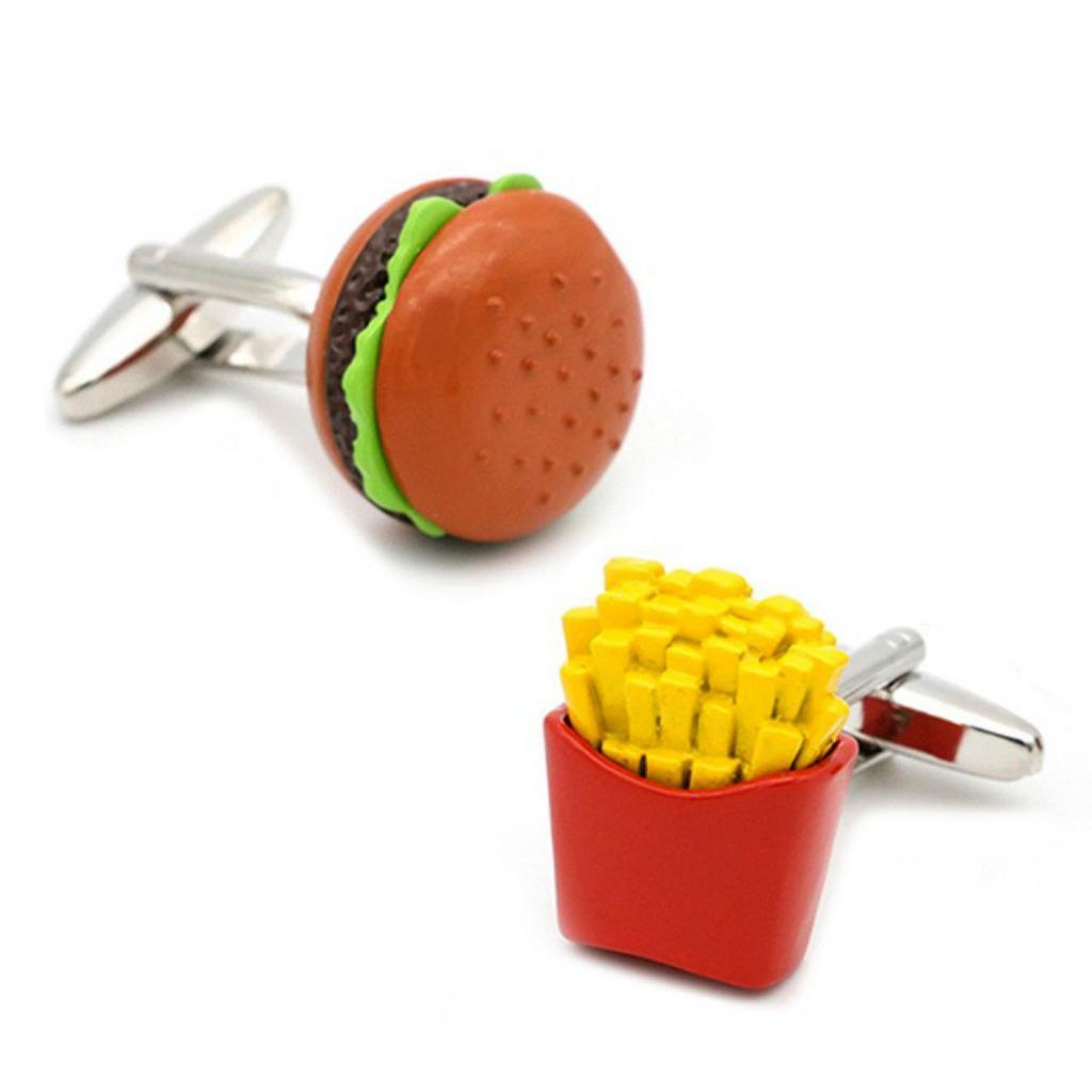 Mansjettknapper - Burger & Fries Edition 🍔🍟
